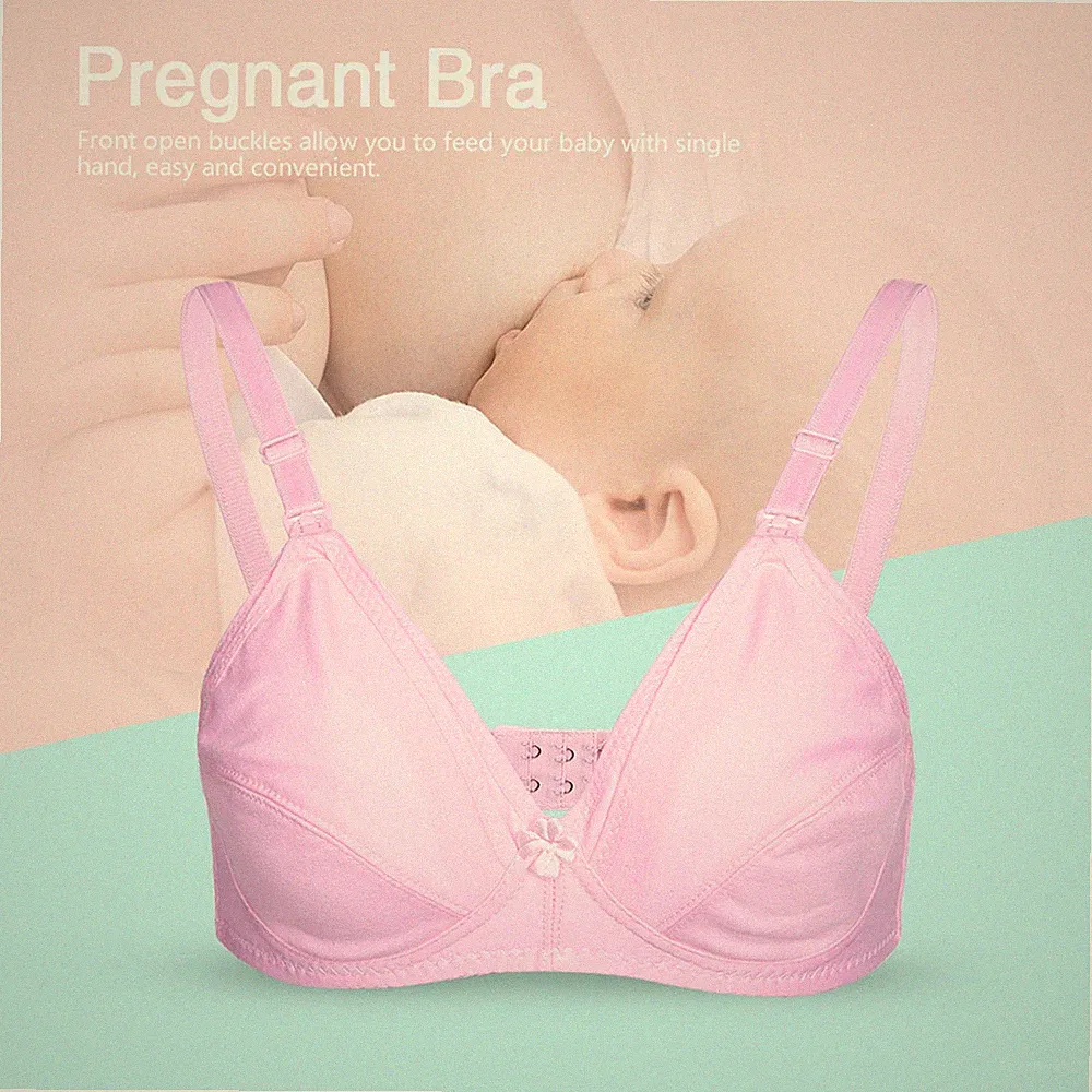 (Pink38/85) Baumwolle Vorne Offen Mutterschaft Still-BH Schwangere Frauen St B