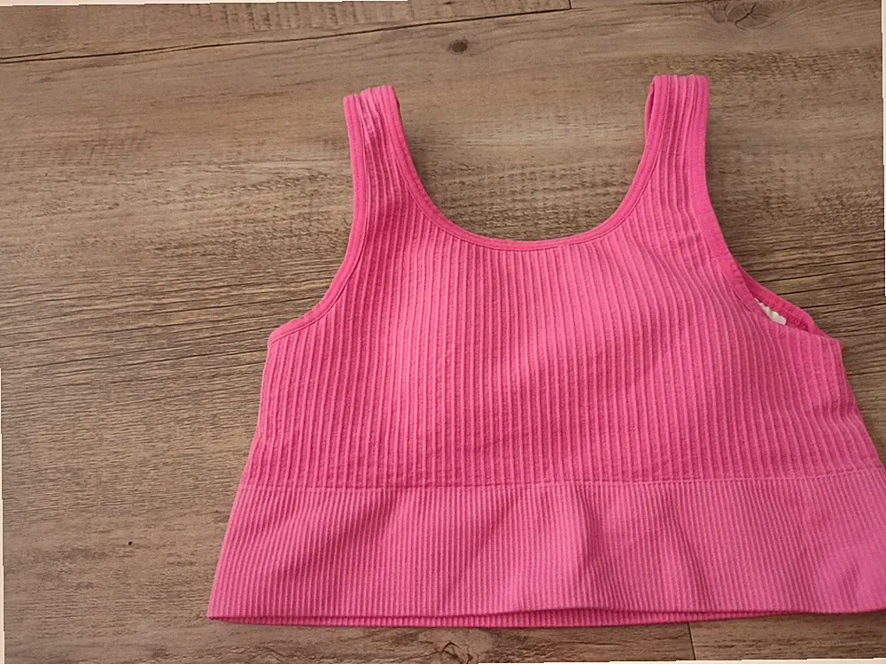 Pinker Sport-BH von Tchibo Gr. 32/34