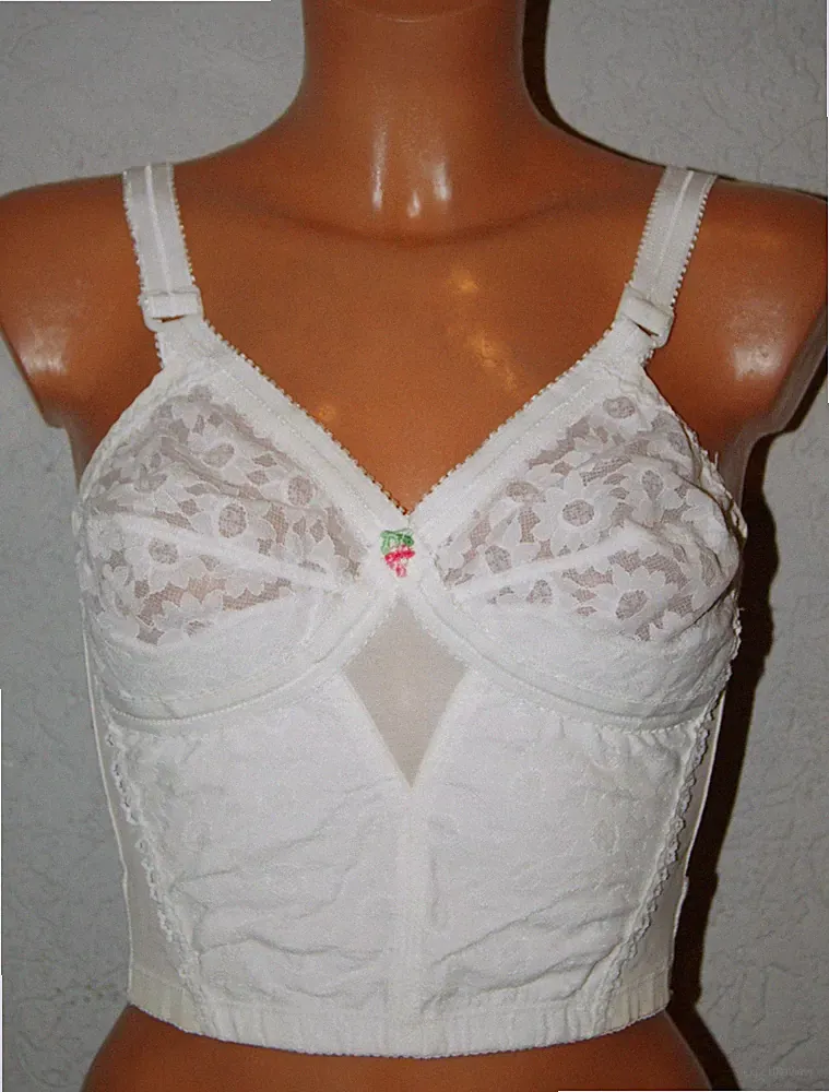 PLAYTEX Long - BH Longline ZAUBERKREUZ Zauberkissen Naturel haut & weiß 85A,90A