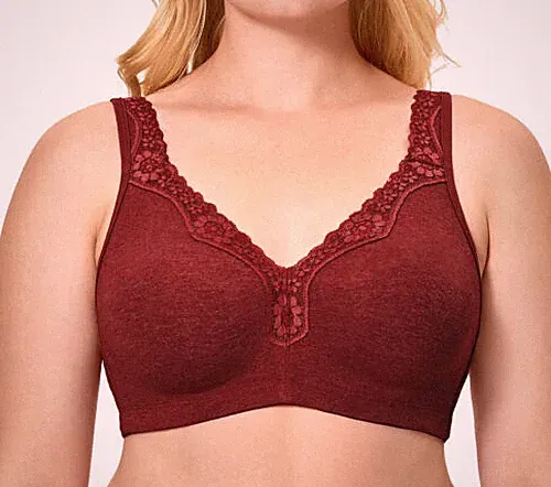 Plus Size BH Nicht drahtige Spitze Nicht gepolsterter Full Cup BH Minimiser BH