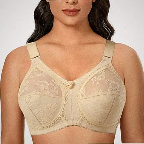 Plus Size Damen-BHs aus Spitze, sexy Dessous, bequemer Volle Tasse Minimiser-BH