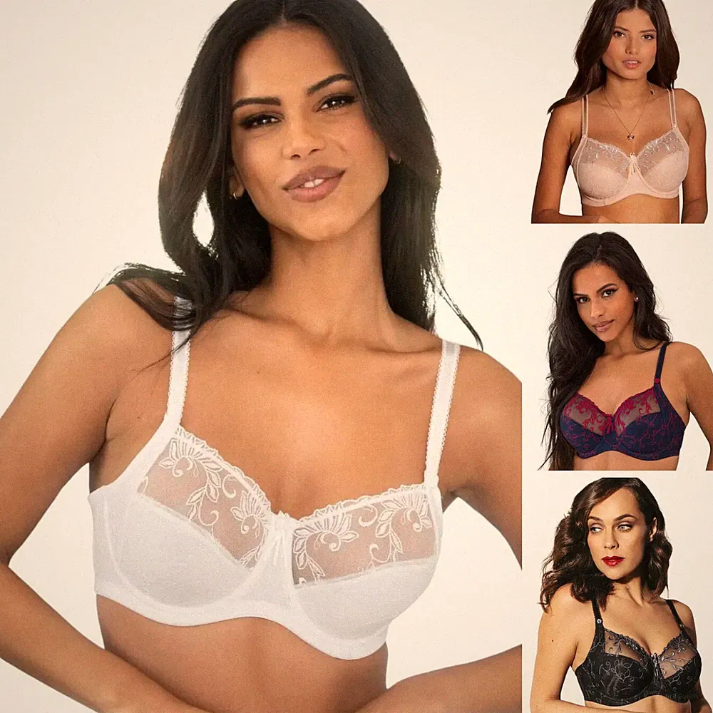 Pour Moi Imogen Rose BH ohne Bügel ungepolstert bestickt Damen Dessous 3804