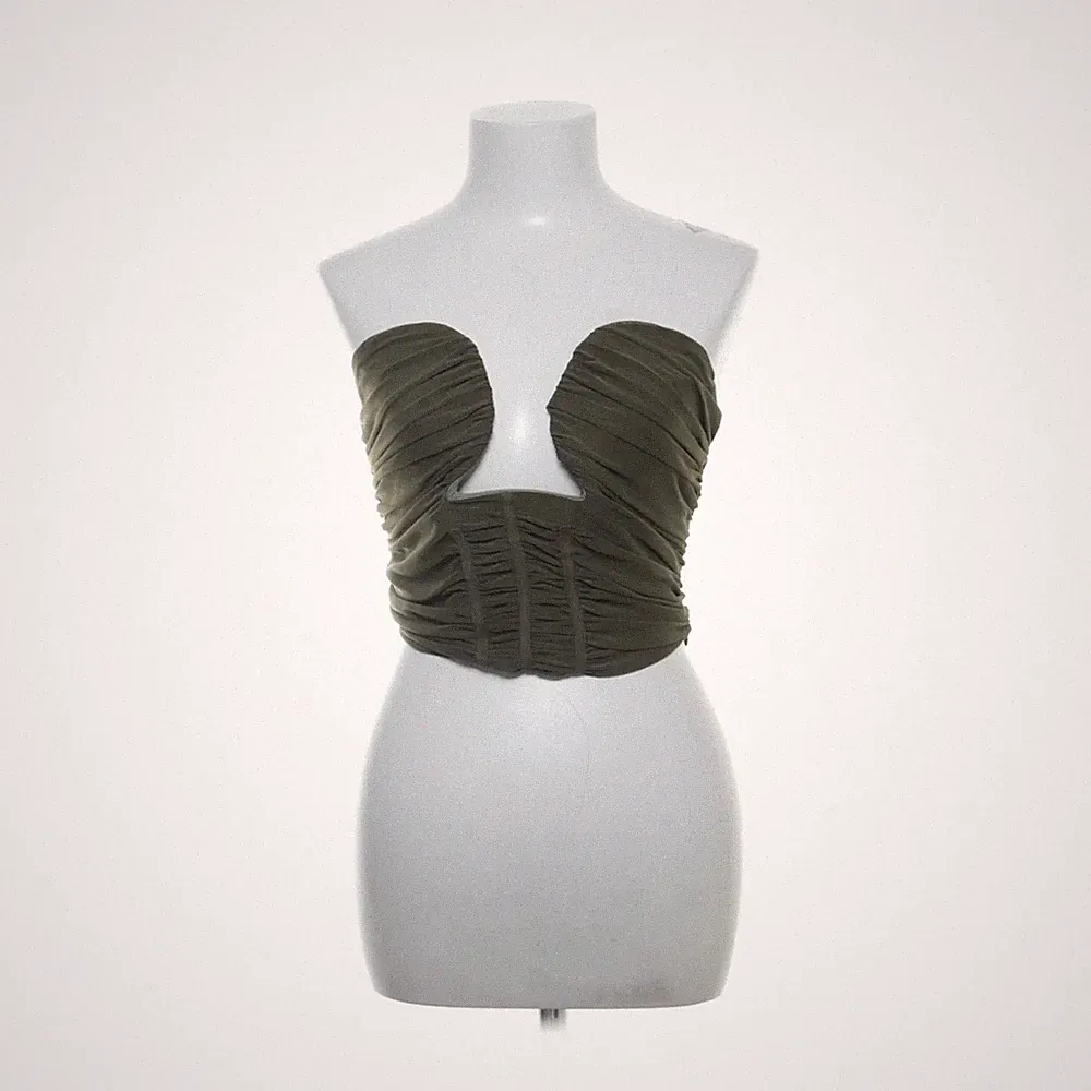 PrettyLittleThing Tall, Bandeau-BH, Größe: 38, Grün, Elasthan/Polyester #fWF