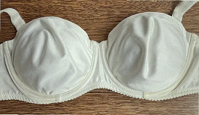 Prima Donna Bügel-BH NEU 85B Modell Satin in Champagner ungefüttert Bandeauform
