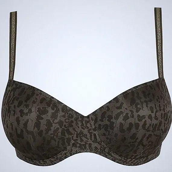 PRIMA DONNA Dunkelgrüner Balconette BH Gr. 80 C Reptile Neu mit Etikett (NP€90)