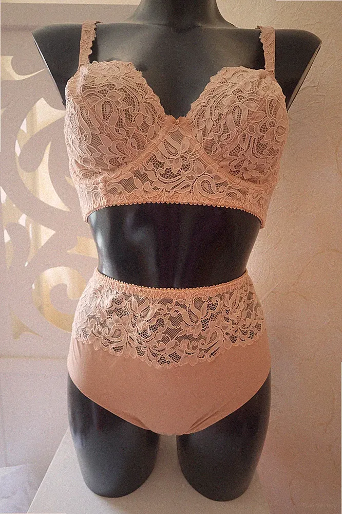 Prima Donna Magnolia light tan BH 85 F Cup + Slip Größe 46 NEU