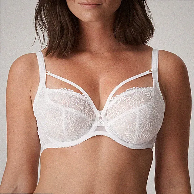 Prima Donna Sophora Balconette BH Weiß Tulpenschnitt Außenträger Tattoo Dessous