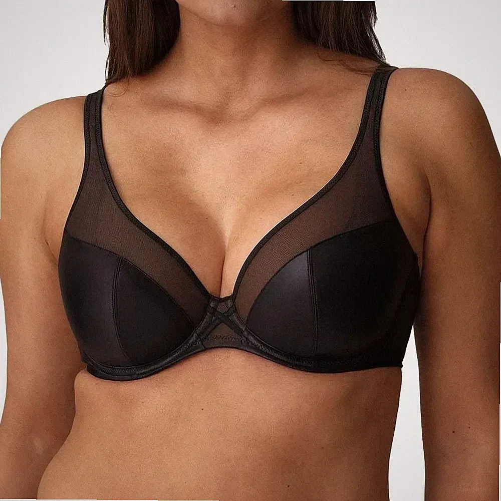 Prima Donna ZIPOLITE sexy halbunterlegter BH in schwarz (NP 99,90€)