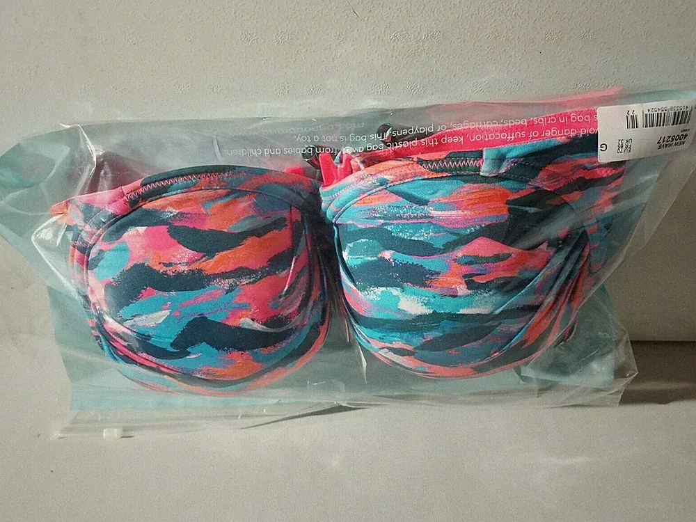 PrimaDonna Swim New Wave Bikini Bandeau BH mit abnembaren Trägern - EUR 70 G