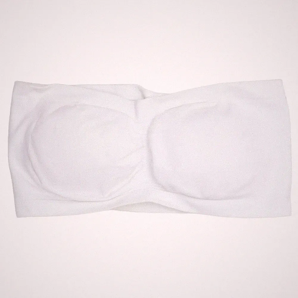 Primark, Bandeau-BH, Größe: 44/46, Seamless, Weiß, Elasthan/Polyamid #LDt