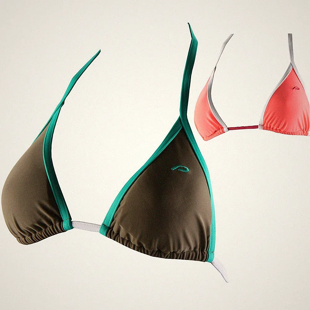 Protective Triangle Beach Bikini Oberteil Bade Mode Sport BH Polster Neckholder