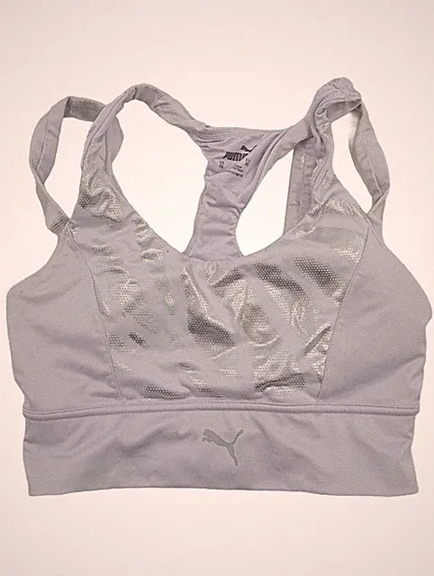 PUMA Sport BH Gr. 34 Lila Glitzer Damen