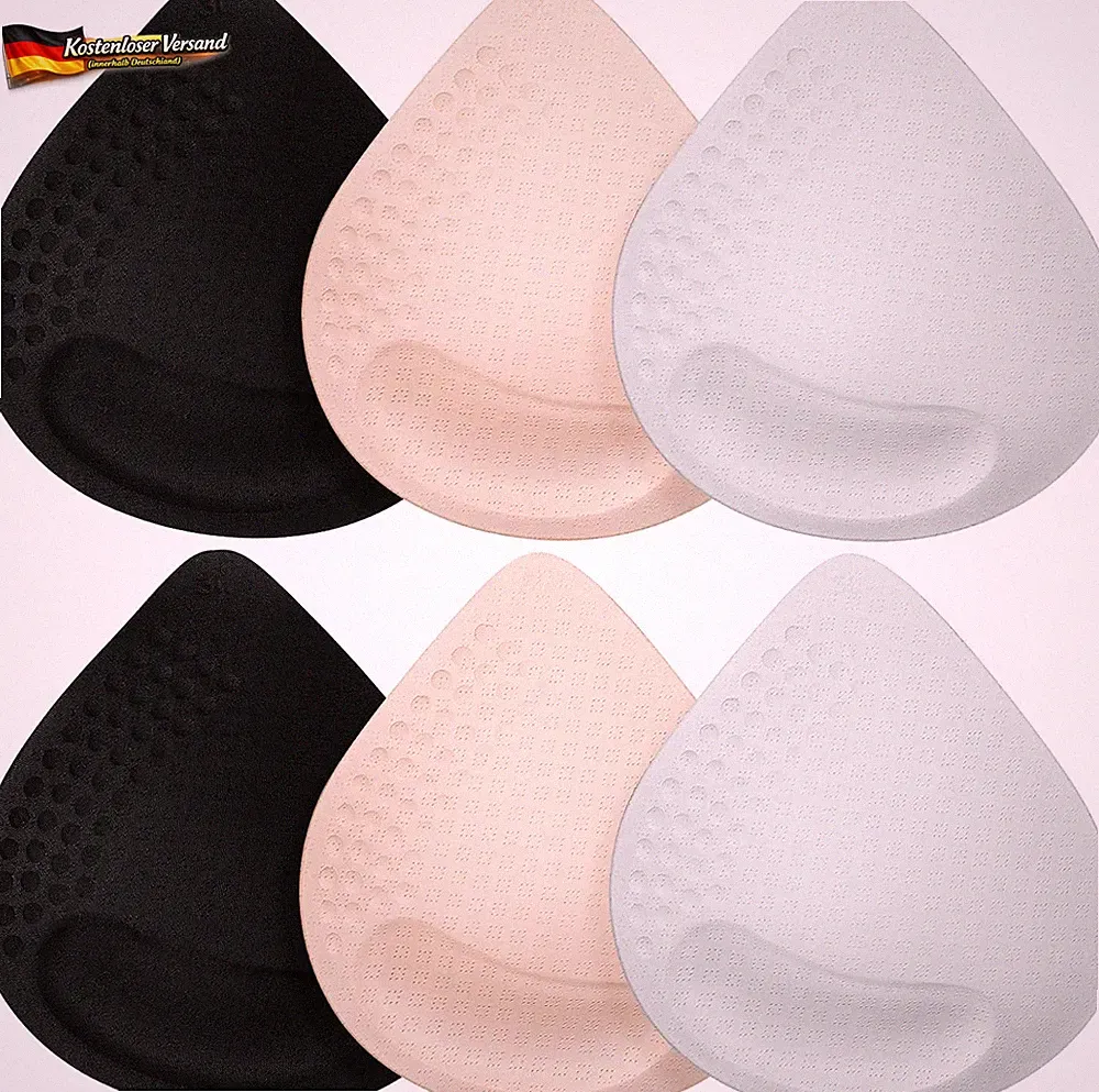 Push up BH Einlagen für A/B Cups Sport Bademode Bikinis 3 Paar