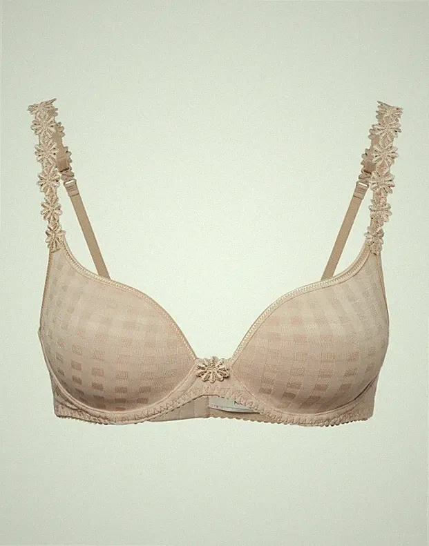 Push-up BH Marie Jo Avero Unterlegter BH Herzform Gr.80B caffé latte NEU