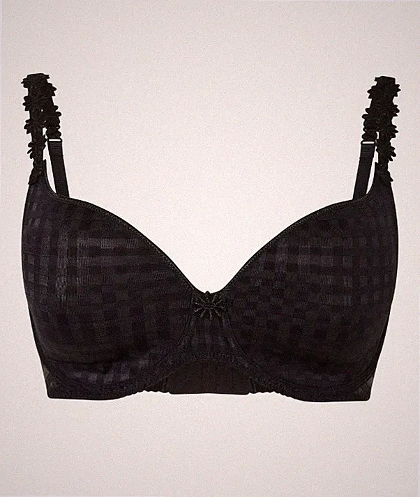 Push-up BH Marie Jo Avero Unterlegter BH Herzform Gr.80B schwarz NEU
