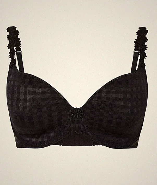 Push-up BH Marie Jo Avero Unterlegter BH Herzform Gr.85B schwarz NEU