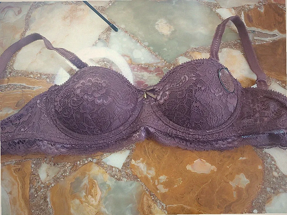Push-up BH mit Bugel und Gepolsterte Cup Hakenverschluss Farbe Braun Gr. 75B