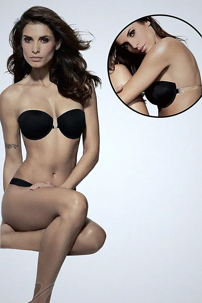 Push-up BH mit transparenten Rückenteil unsichtbar rückenfrei hochzeit Lormar