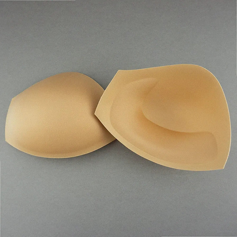 Push-Up BH-Schalen Cups zum Einnähen haut Brautkleid tiefer V-Ausschnitt Gr. L