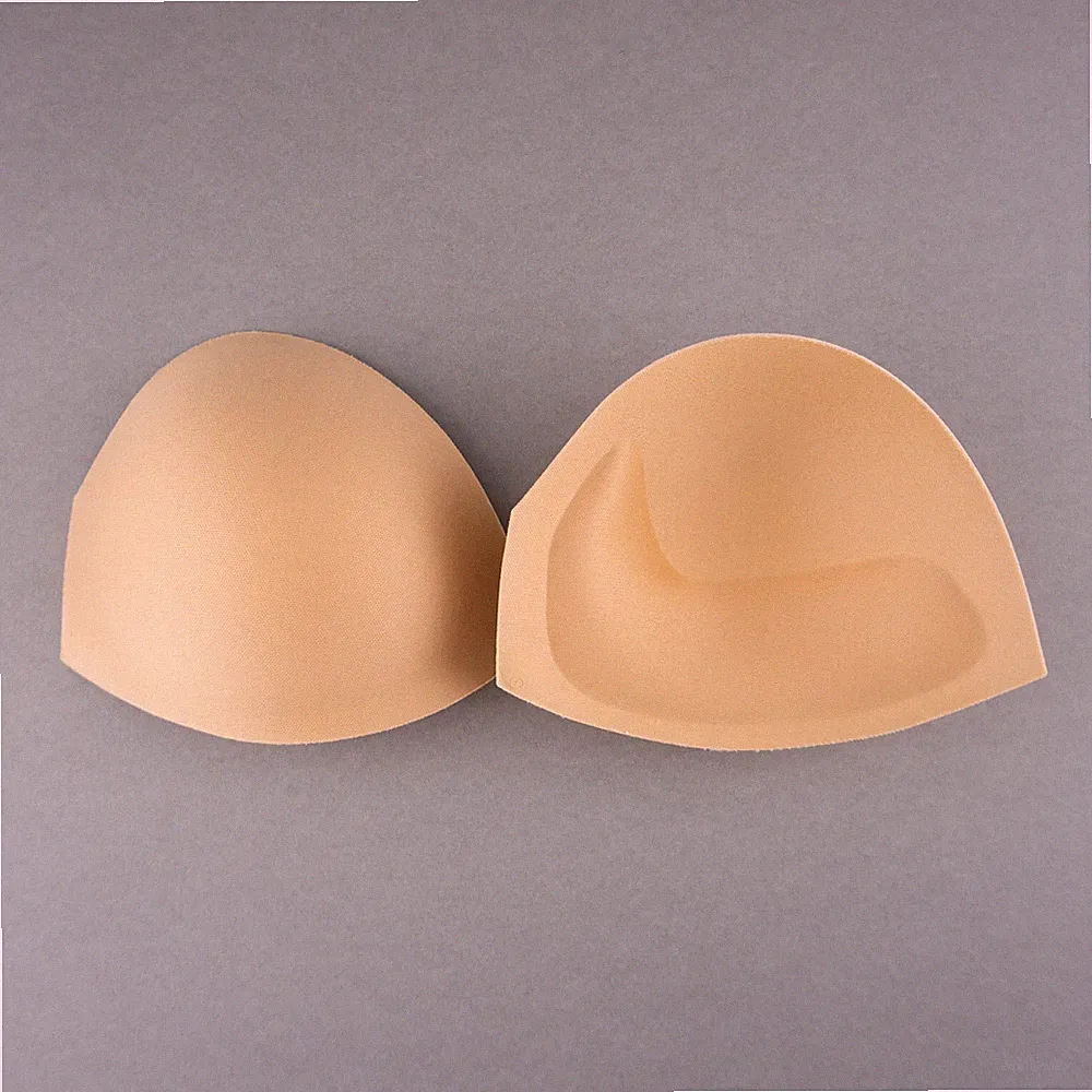 Push-Up BH-Schalen Cups zum Einnähen haut Brautkleid tiefer V-Ausschnitt Gr. S