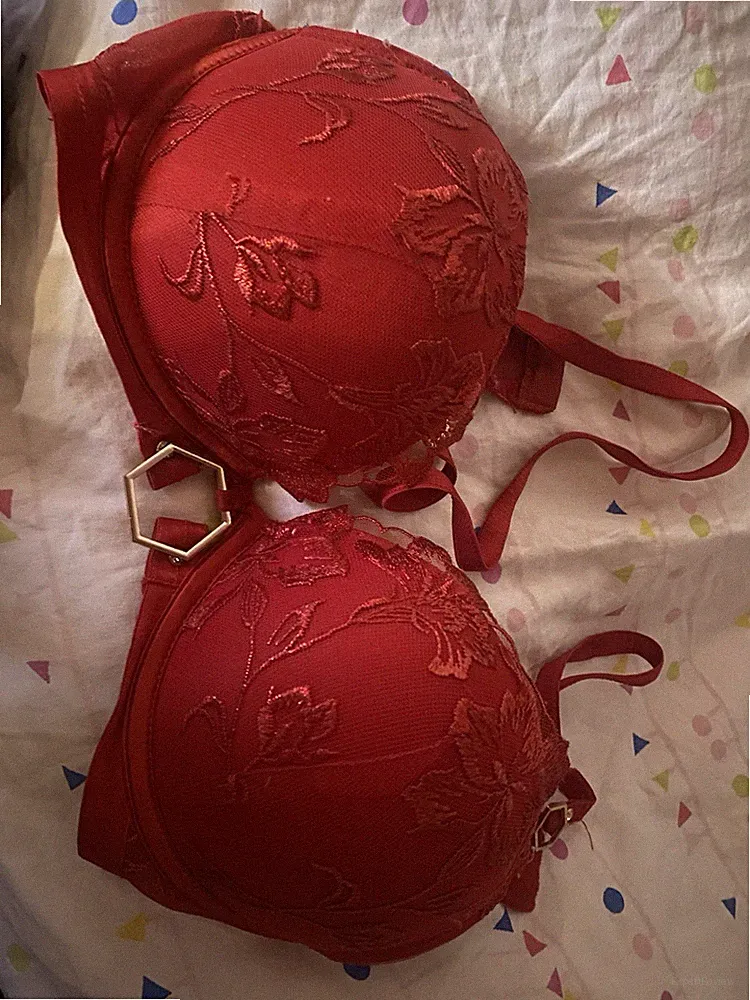 Push Up Bh Sexy Dessous Rot 80a Gold Gr S Neu