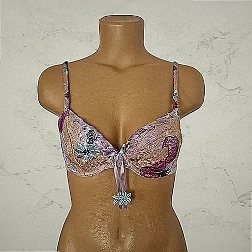 Ravage Lingerie Luxus Bügel BH Mehrfarbig Gr. 75 B Stickerei Sylt Boutique Neu