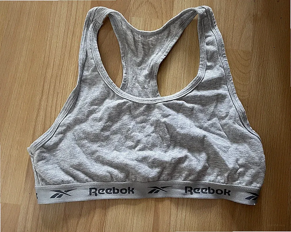 Reebok Damen Sport-BH Grau Größe L Racerback