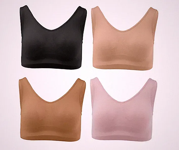 Rhonda Shear Seamless Ahh BH 4er Pack Multi Neu Größe L