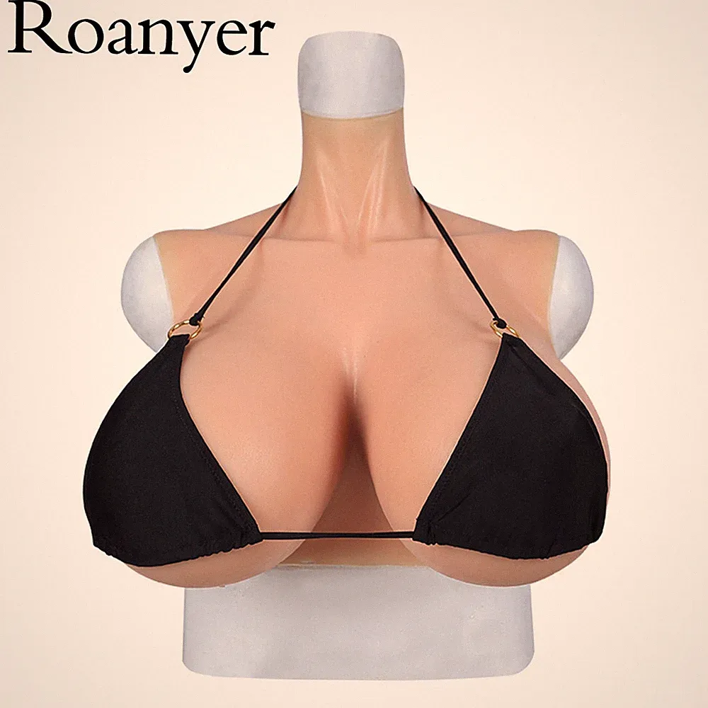 Roanyer Künstliche Silikon Brustprothesen Groß S Cup East West Form für Cosplay