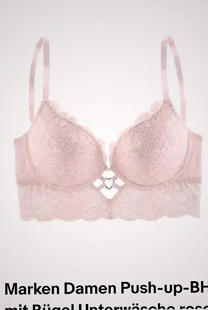 ☆ROMANTISCHER PUSH-UP BH☆EDLE SPITZE MIT BORDÜRE☆VIVANCE☆GR. 70 C☆ROSÉ☆NEU&OVP☆