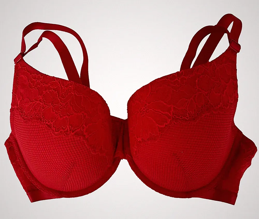 ROTER BÜGEL-BH GR. 85 D LINGERIE HOP LUN - N E U