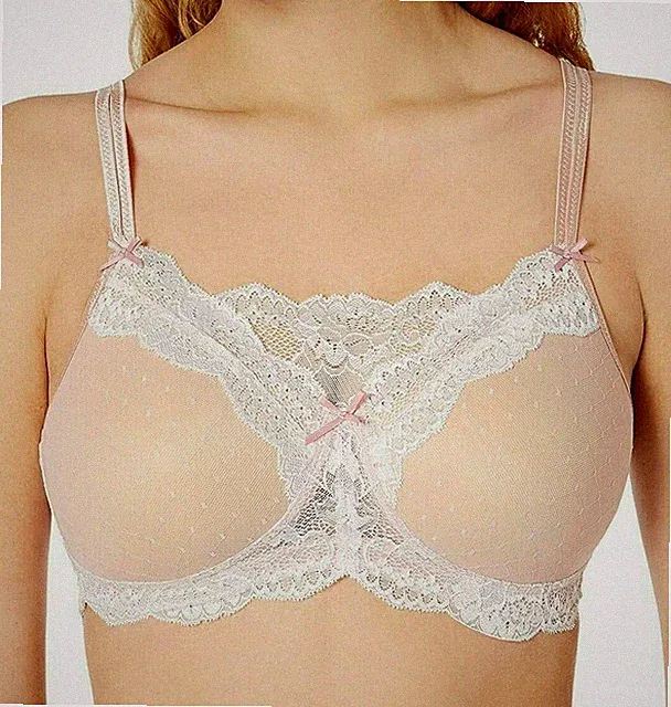 Royce English Rose Caress Mastektomie SOFT BH Gr.75C UK 34C Wattiert Spitze 1159
