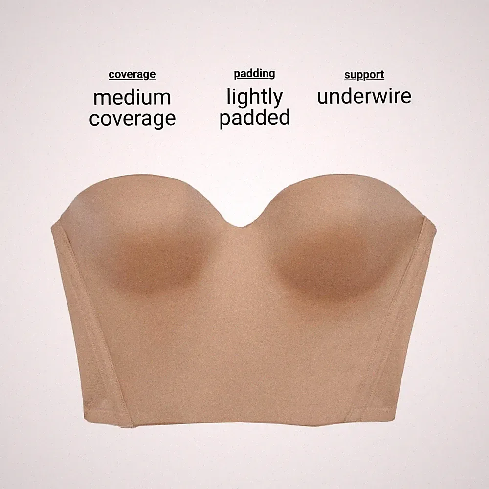 Rückenfreier Trägerloser BH Damen 80C Au Natural b.tempt'd, Unterwäsche, Dessous