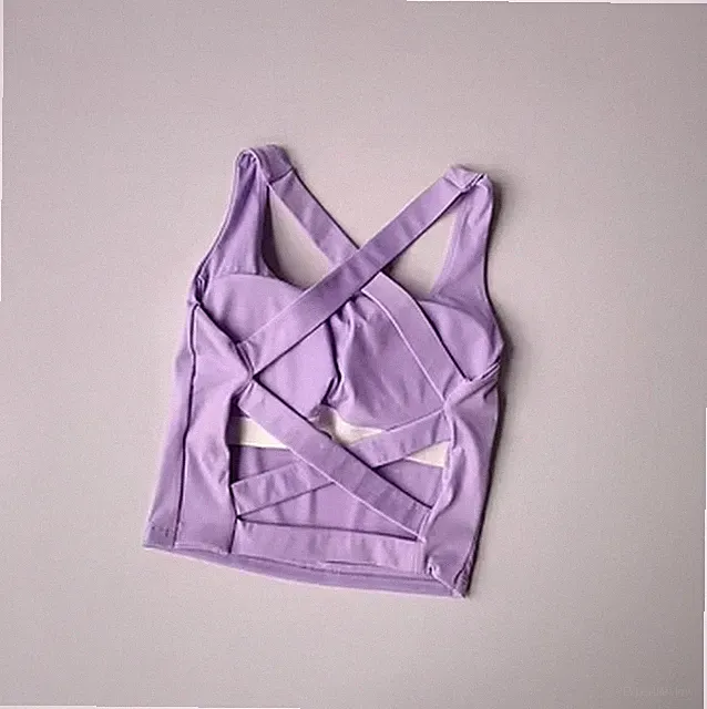 S M L Nahtlos SPORTS Bh Sexy Yoga Fitness Top Kreuz Rücken Laufen Kleidung Neu