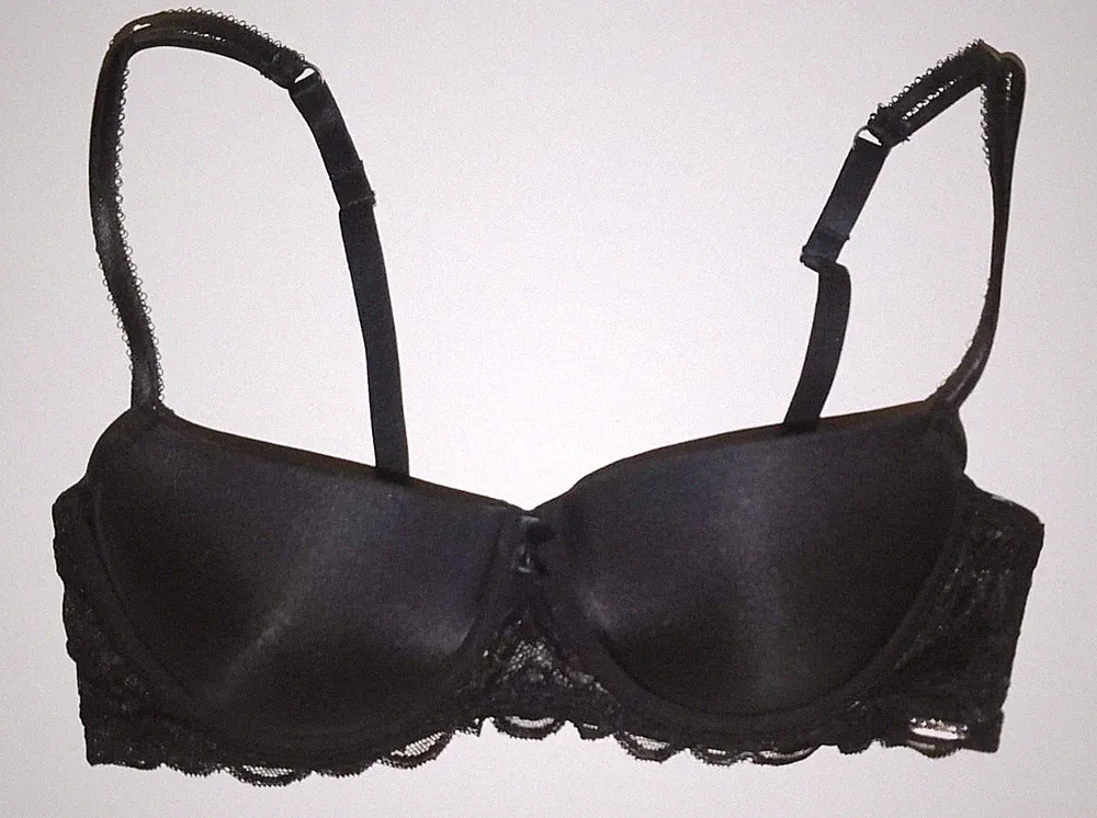 s. Oliver Balconette-BH schwarz mit Spitze Cups A-C Push Up sexy NEU