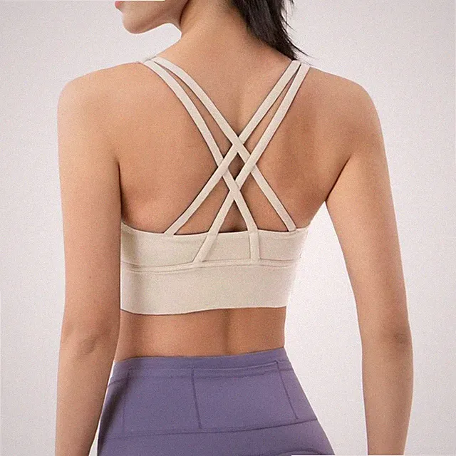S-XL Sport Bh Top Atmungsaktiv Training Unterwäsche Fitness Yoga Kleidung Neu