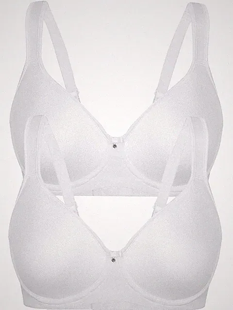 Sassa 2er Sparpack Spacer-BH SENSUAL PEBBLE 28315 Gr. 75-95 B-E in Weiss, Schwar