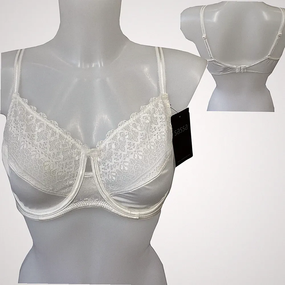 Sassa Damen BH Bügel-BH 29032 Shiny Satin Größe wählbar Elfenbein NEU