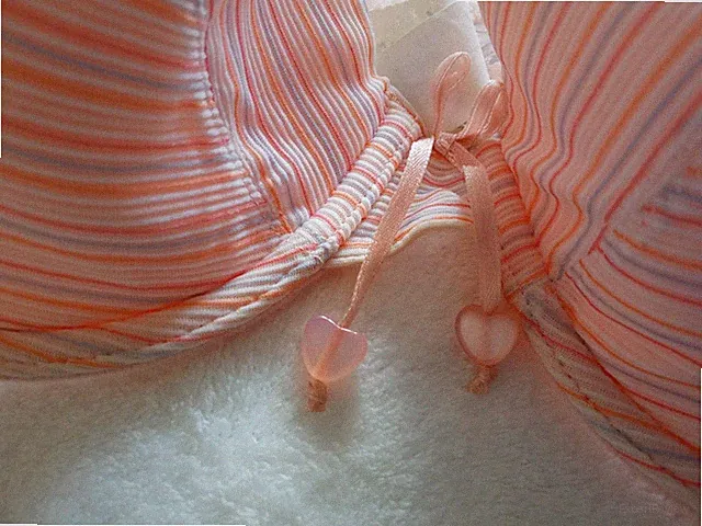 SAVARIE - Bügel BH, Push-Up BH, Damen Gr. 80C, Spitze Apricot