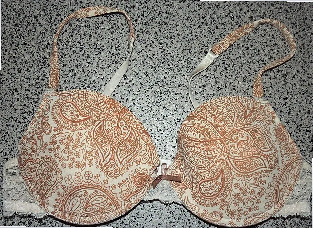 Schalen-BH Beige/Braun Paisley 75B