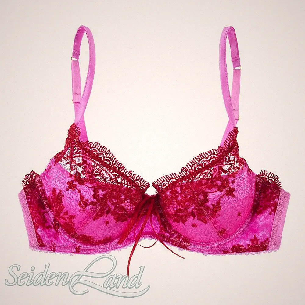 Schalen- BH CINAMON SUGAR pink-rot Mimi Holliday mit Seide und Spitze Abverkauf