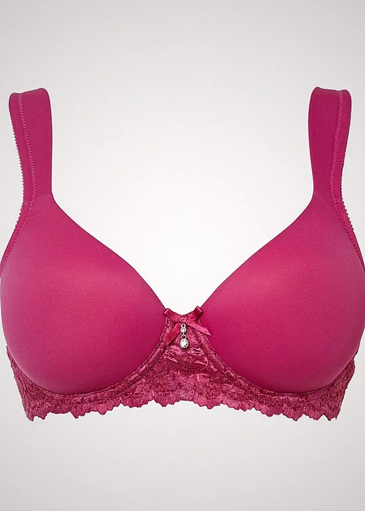 Schalen BH mit Bügel Gr. 105 Cup C Fuchsia Damen-Unterwäsche Bra Neu