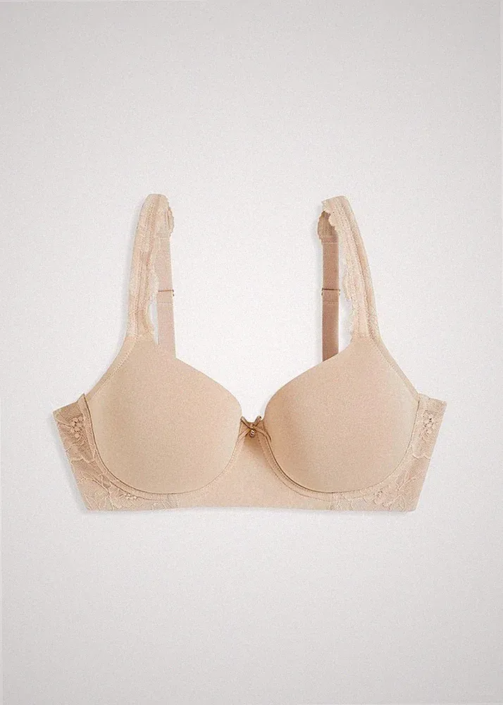 Schalen BH mit Bügel Gr. 85 Cup D Kreidebeige Damen-Unterwasche Oberteil Neu