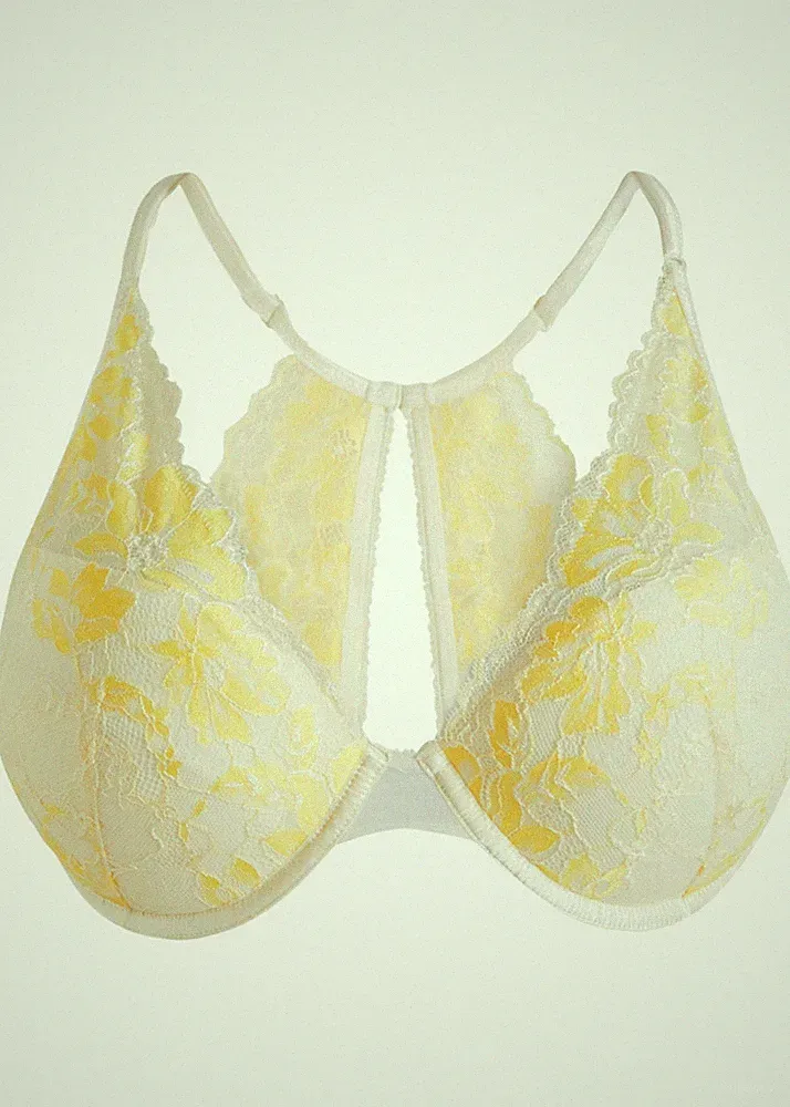 Schalen BH mit Bügel Gr. (90) C Softgelb Cremeweiß Damen Unterwäsche Neu*