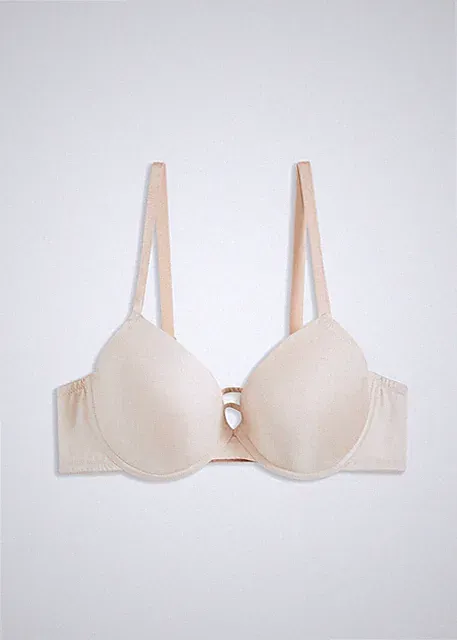 Schalen-BH mit Bügel Gr. 90 Cup C Mattbeige Damen-Unterwäsche Oberteil Neu