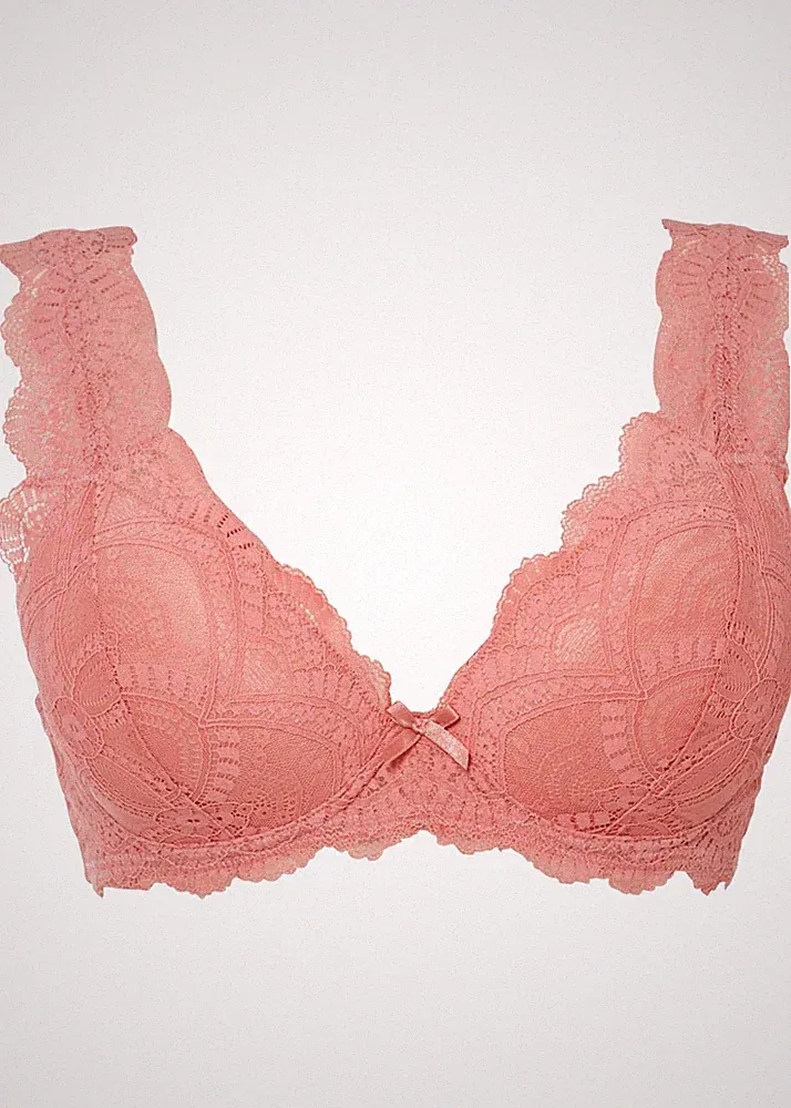 Schalen BH mit Bügel Gr. 95 Cup F Rauchrosa Damen-Unterwäsche Bra Neu