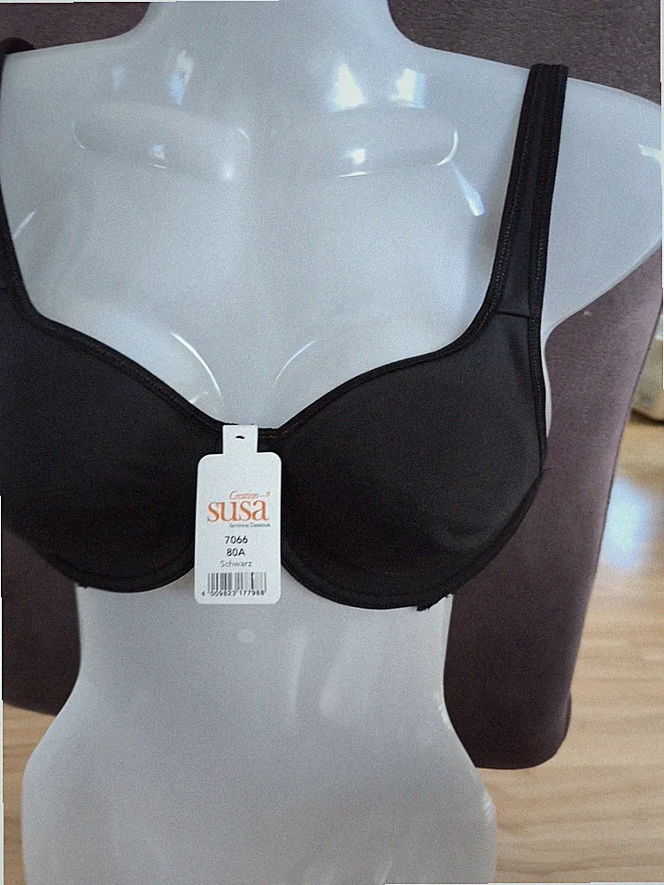 Schalen-BH mit Bügel Größe 80A Schwarz Damen Susa Neupreis 35€ Top