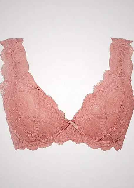 Schalen BH mit Bügel und mit recyceltem Polyamid Gr. 90 Cup B Rosa Neu