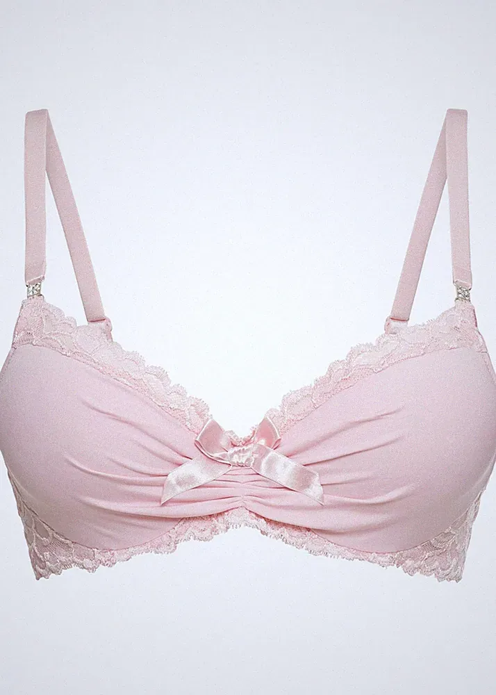 Schalen-BH mit Glitzersteinen Gr. 75 Cup D Rosa Damen-Unterwäsche Oberteil Neu