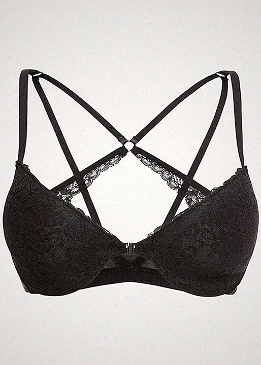 Schalen BH mit Racerback Gr. (70) D Schwarz Damen-Bra Oberteil Neu*